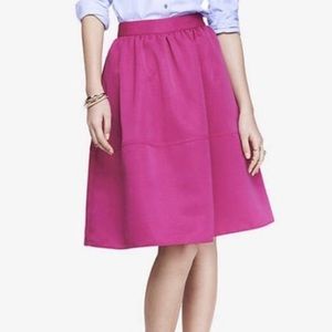 Express full midi circle skirt pink fuschia 00